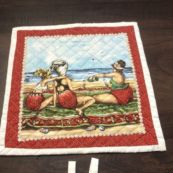 Fruit Ladies Mary Stewart Cheeky Fruit Bums Handmade Pot Holders Hanging Kitchen - Picture 3 of 13